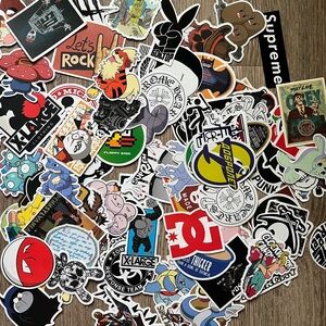 Assorted Graphic Vinyl Stickers Brand Names Memes Pokemon